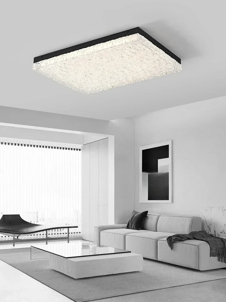 Living room light rectangular super bright high-end atmosphere 2024 new designer suction