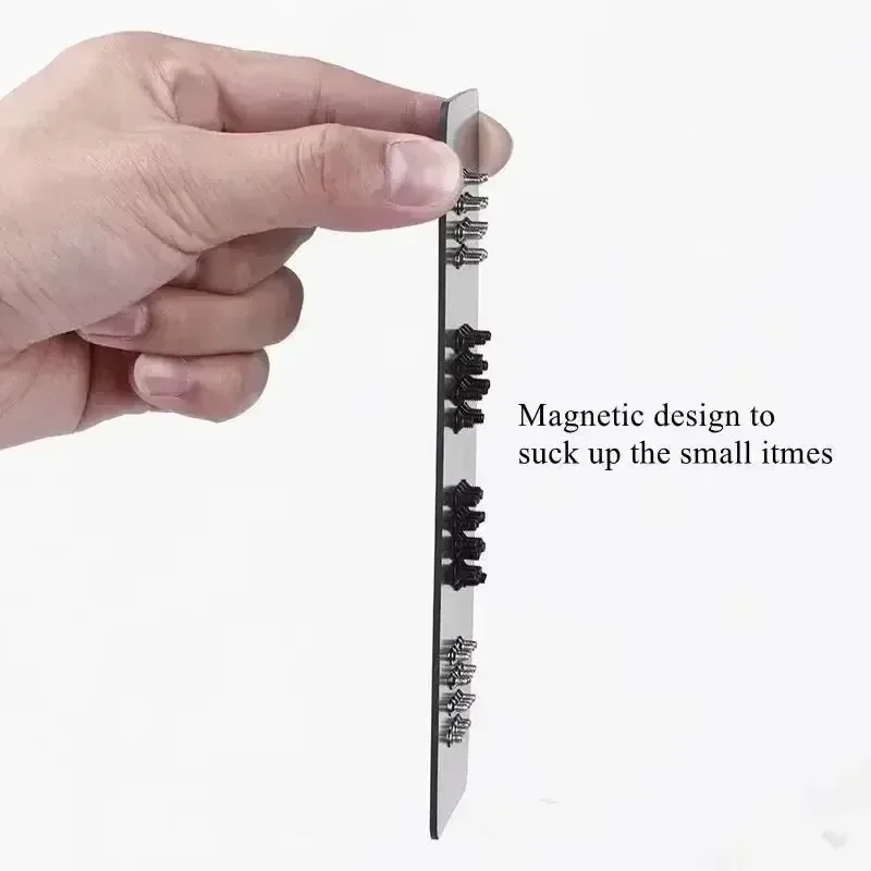 Magnetic Screwpad Soft Magnetic Storage Work Mat ตําแหน่งหน่วยความจําแผ่นสําหรับซ่อมโทรศัพท์มือถือสกรูองค์กร Storage