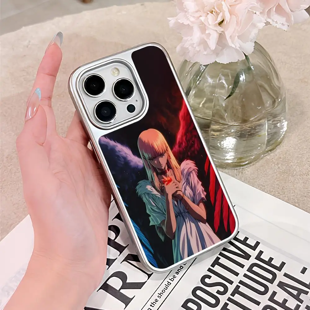 

Yugioh Change of Heart Phone Case for iPhone 17 16 15 14 13 12 11 Air Pro Max Plus Electroplated Silver Cover