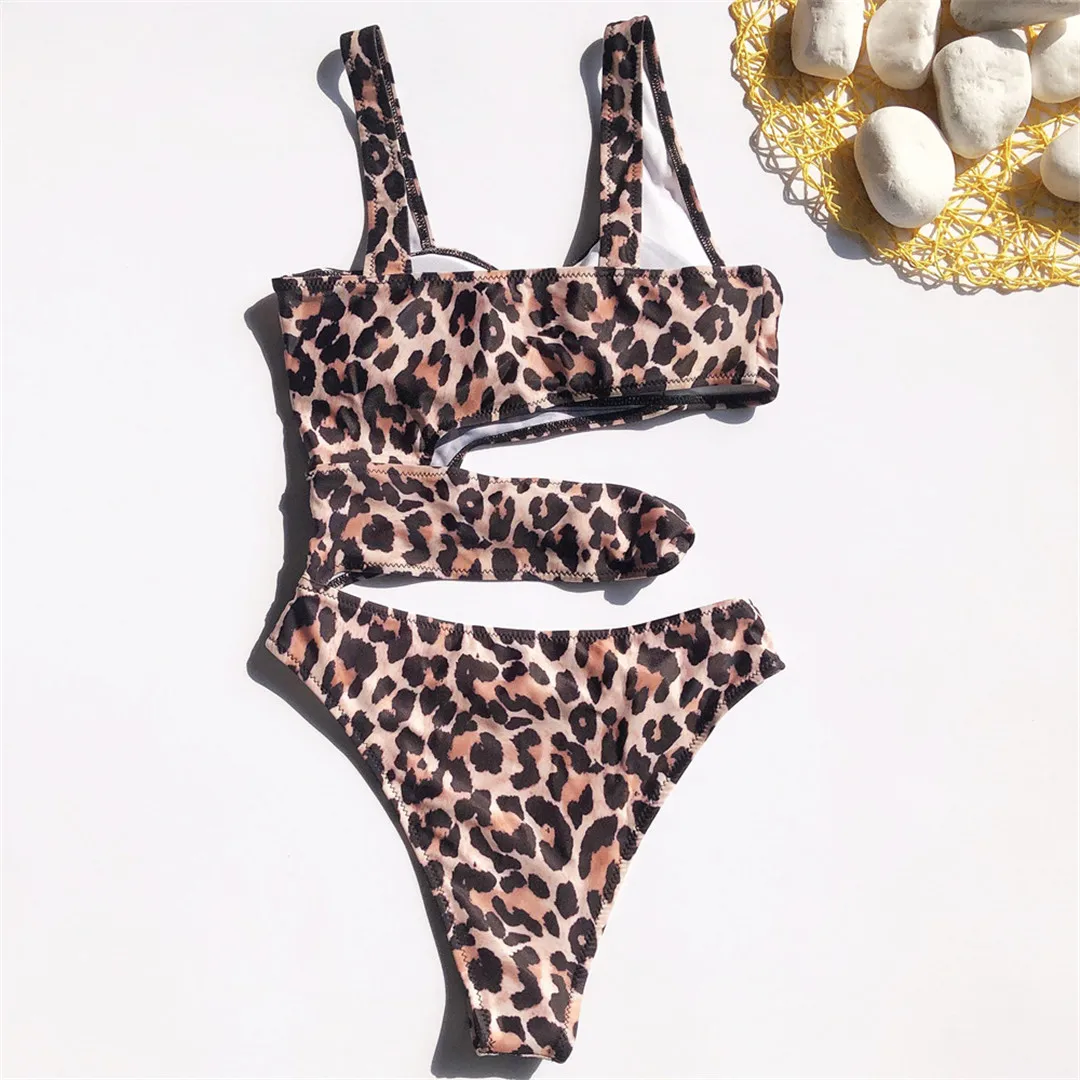 8 Farben Neuer Sexy Unregelmäßiger Batik-Badeanzug für Damen, Einteiliger Badeanzug, Hochgeschnittener Badeanzug für Damen, V1683 – Detail 32