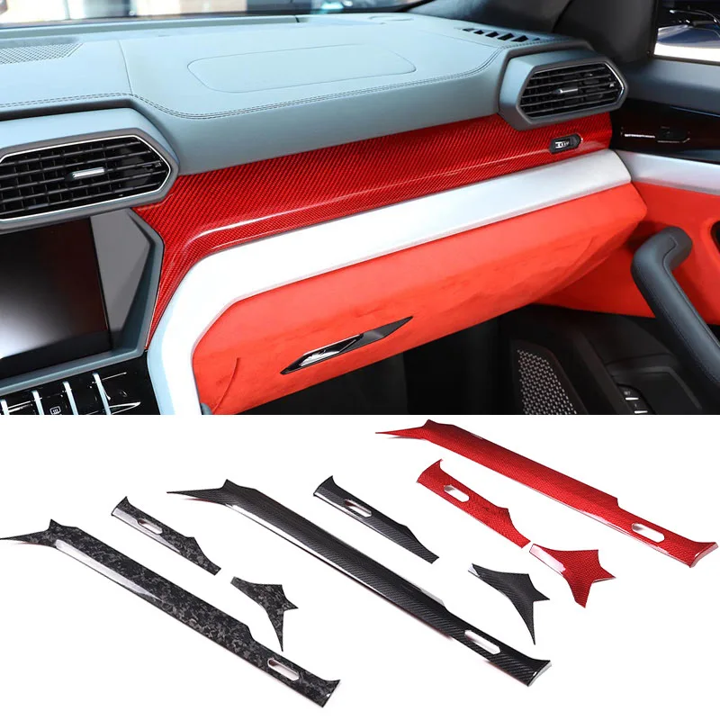 central control decorative panels For 18-21 Lamborghini URUS real carbon fiber automotive supplies