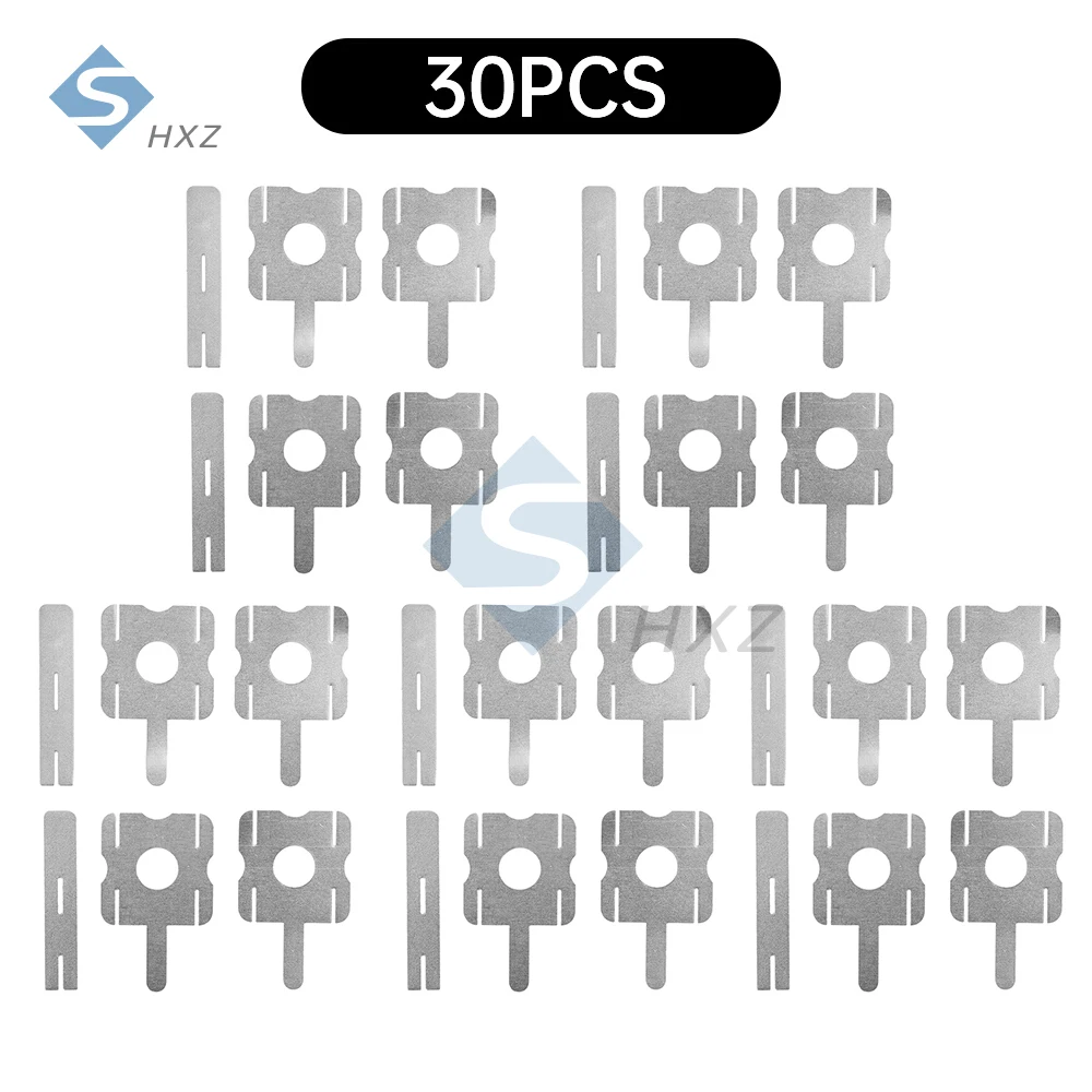 0.18mm Thickness Nickel Tape Strip 30Pcs/Pack For 18650 Battery  Nickel Sheets Spot Welding Nickle Plated Connector Welding Tool