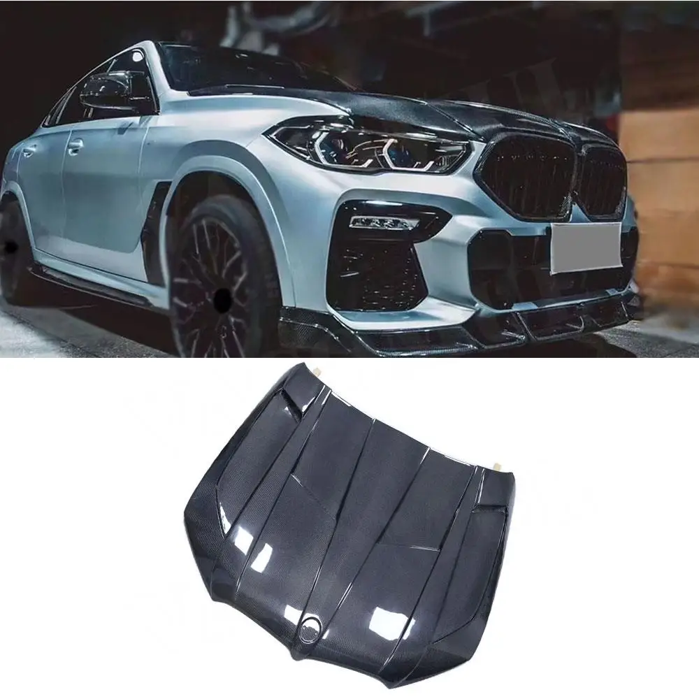 

Carbon Fiber Engine Cover Engine Hood For BMW X6 G06 2020+ Front Engine Valve Cover Hood Auto Parts Performance Kit