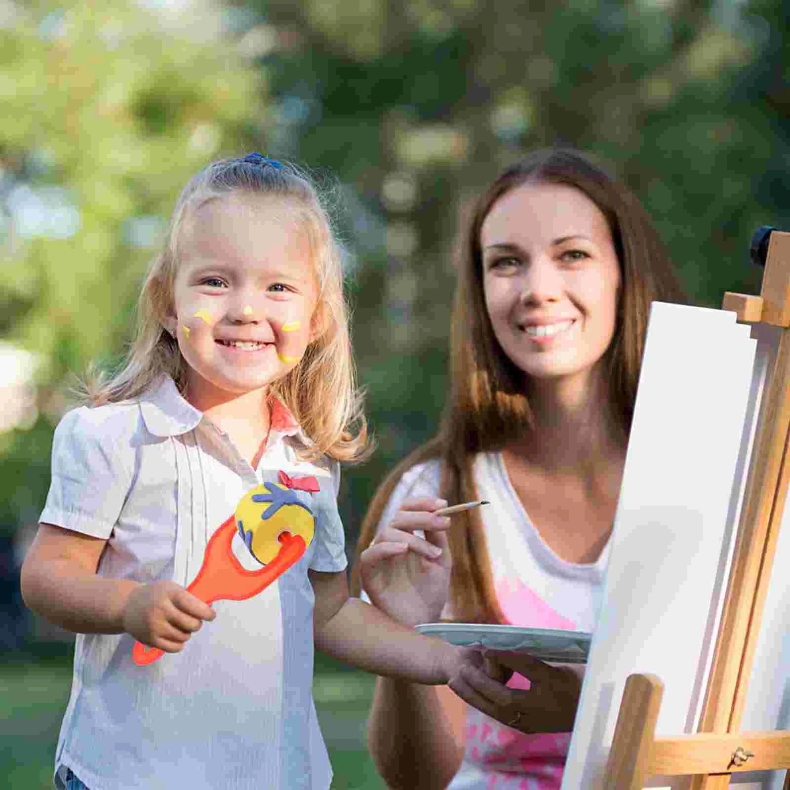 Suministros de dibujo con sello de rueda para niños, esponjas para pintar, estampador portátil, rodillo de patrón, suministros de diversión para niños, 4 piezas