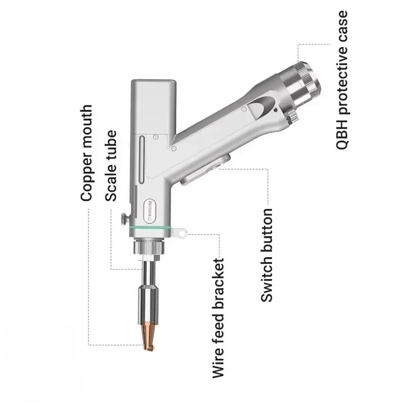 

4 in 1 Handheld Cutting Cleaning Welding Head Welding Torch for Welding Machine