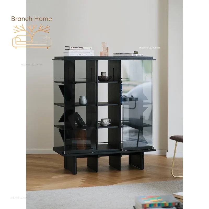 Ziyin Mies Cabinet Entrance Cabinet Modern Light Luxury High-end Designer Small Unit Solid Wood Wine Cabinet Display