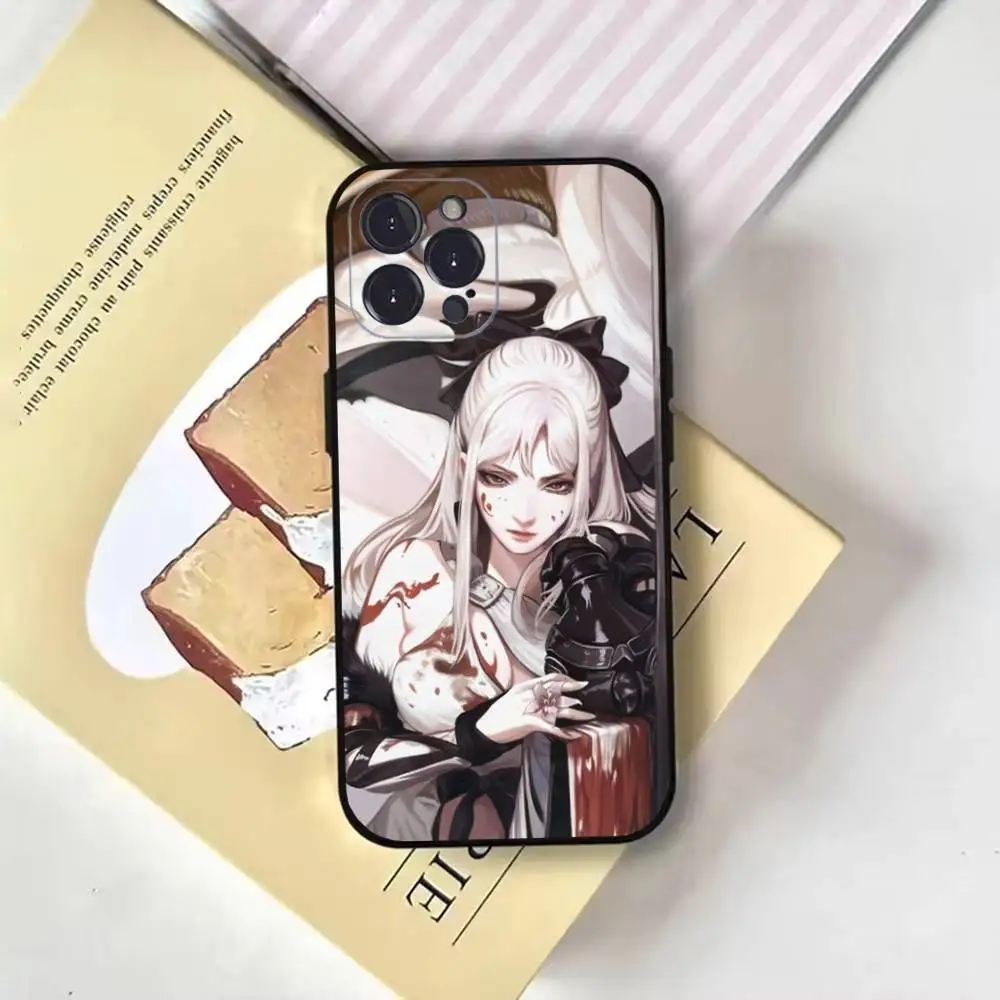 حافظة هاتف Game-D-D-Drakengard-Zero لهاتف iPhone17,16,15,14,13,12,11 Plus, Pro Max, غطاء أسود ناعم