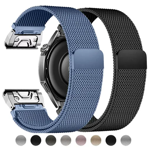 Imagen 1 del producto Correa de Metal magnética para Garmin Fenix 8 7 7X 6 6X 5X Plus/Epix Pro Gen 2 47mm 51mm/Tactix 7/Enduro 3 pulsera de bucle milanés