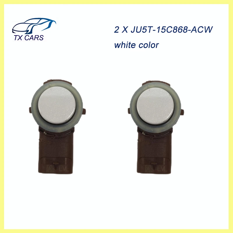 

2 X JU5T-15C868-ACW JU5T15C868ACW white Parking Sensor Radar For Ford