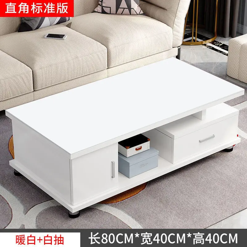 European tempered glass coffee table modern simple living room TV cabinet combination table tea table small apartment