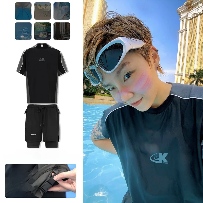 

Нейтральный купальный костюм для серфинга, мужские и женские брюки ort Sve ort, пляжная спортивная одежда для отдыха, подростковая летняя одежда