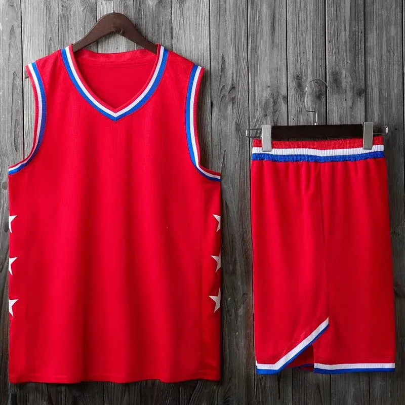 

2023Kids Basketball Jersey Sets Uniforms Kits Child Boys Girls Sports Clothing Breathable Men Training Basketball Jerseys Shorts