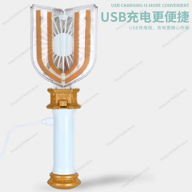 For deformation fan, colorful lighting and music, light and silent, long battery life