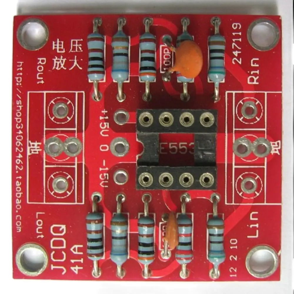 NE5532 Âm Thanh HiFi Tiền Khuếch Đại Module 3 Lần DC Khuếch Đại PCB Bảng