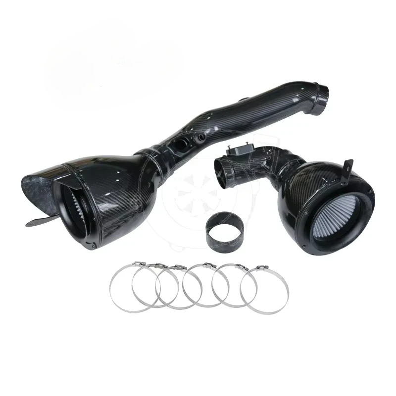 

Carbon Fiber Air Intake Pipe for BMW M2 F87 M3 F80 M4 F82 S55 ER Style GLOSS BLACK