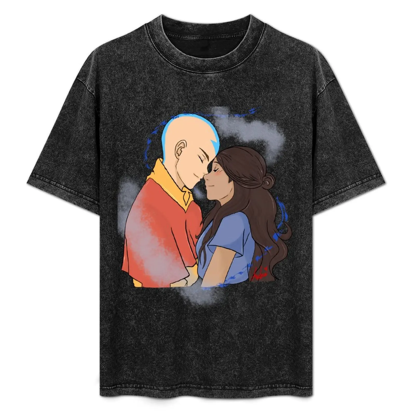 

Aang and katara T-Shirt Holiday Simple Tee Shirt