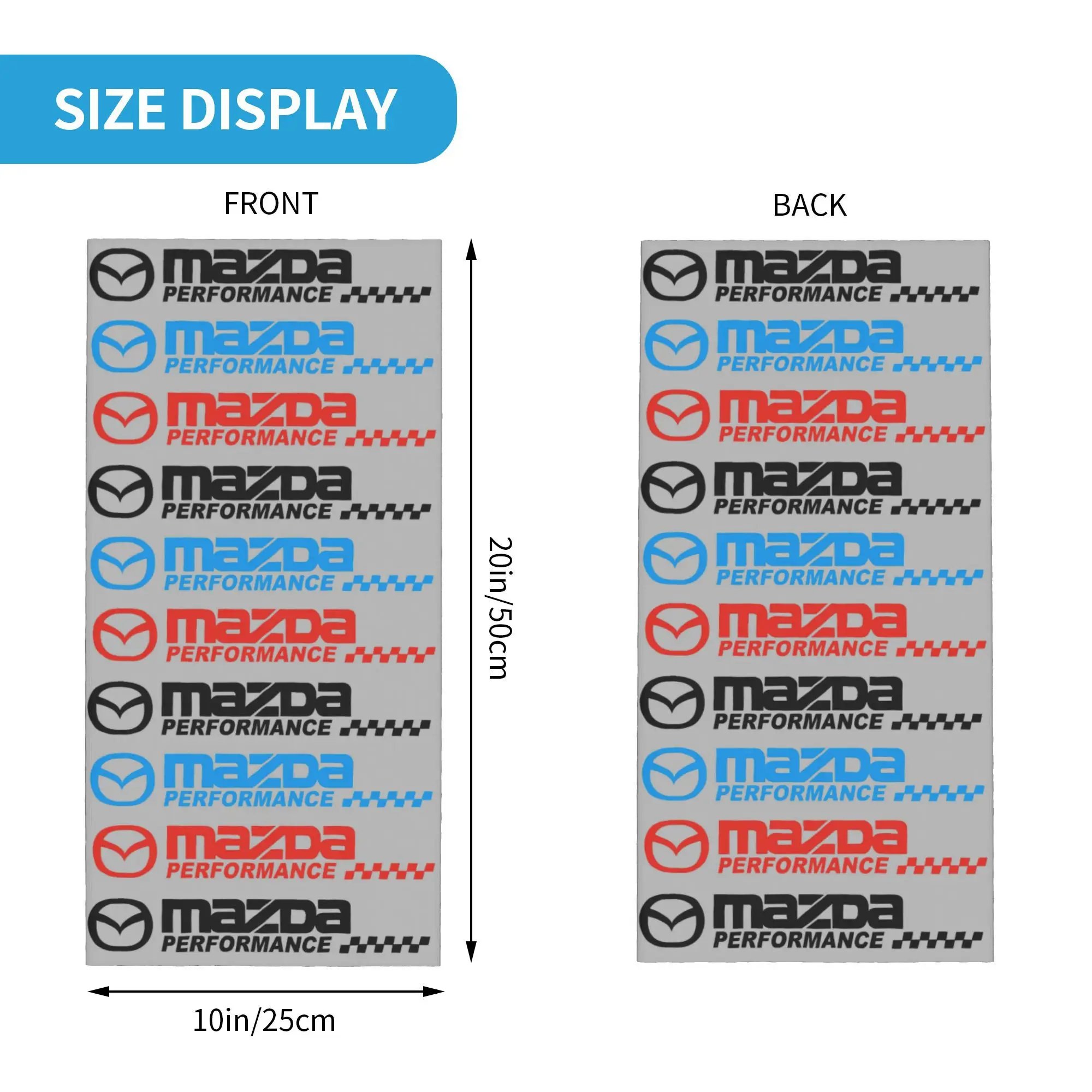 مخصص M-Mazdas شعار الساخن الكلاسيكية موتور باندانا الرقبة الجراب للمشي لمسافات طويلة تشغيل النساء الرجال التفاف وشاح بالاكلافا أكثر دفئا