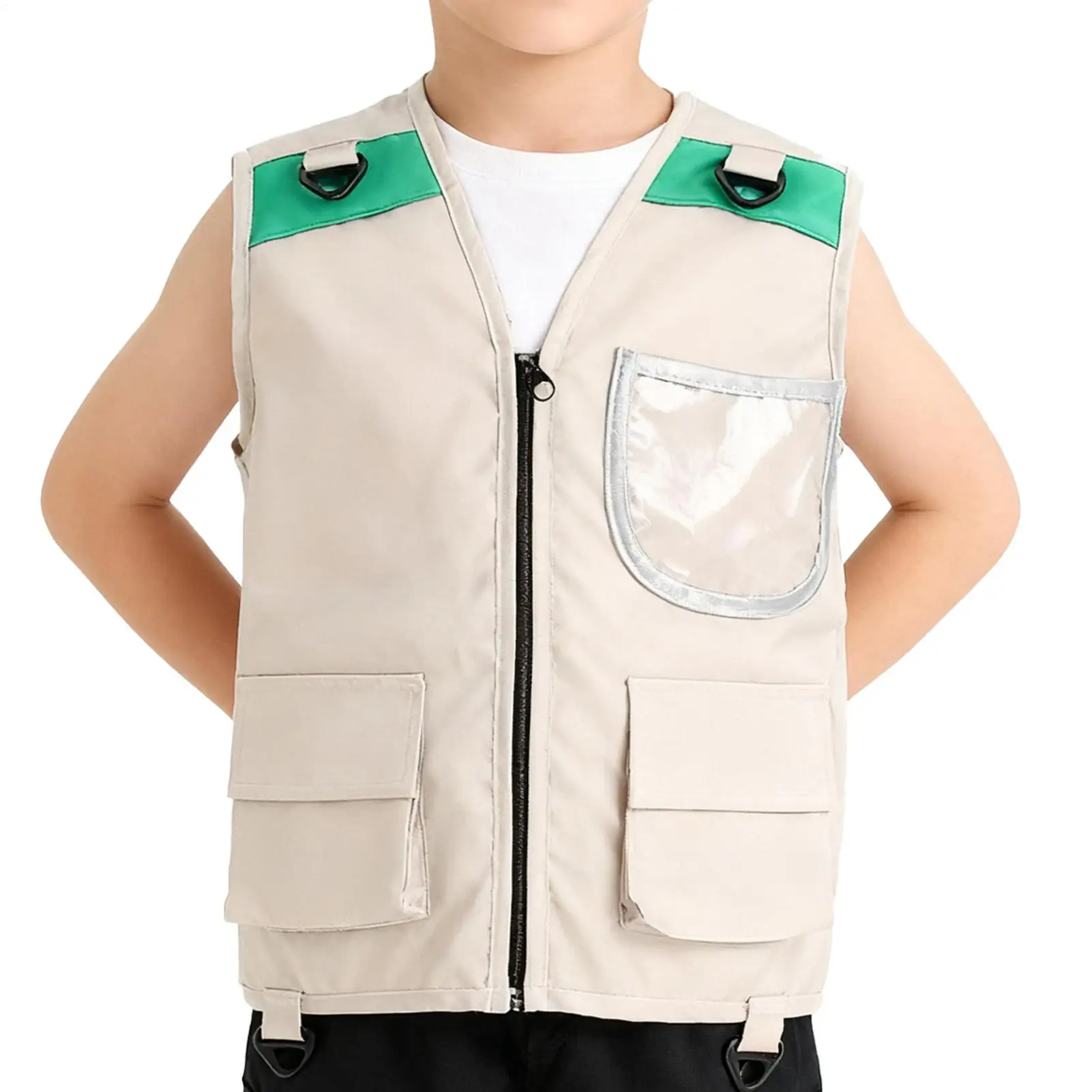 Kids Explorer Vest Costume Safari Cargo Vest Boys Outdoor Adventure Kit for Young Kids Dress Up Pretend Play Costumes
