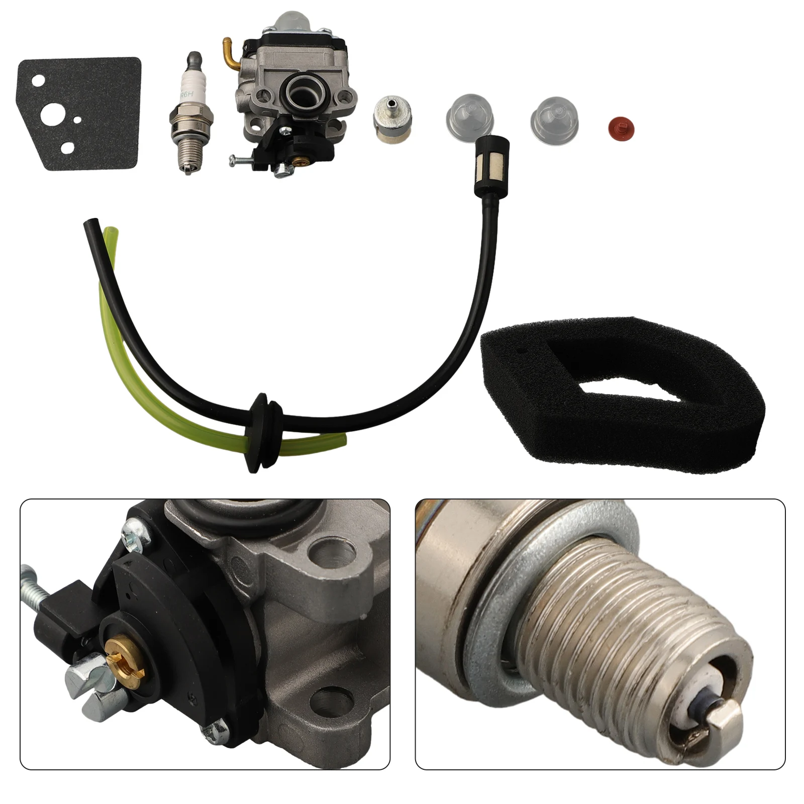 Air Filter Carburetor EBH252U String Trimmer EBH253U ER2650LX Gasket Home Kit Lawn Mower Line 1set Parts BHX2500