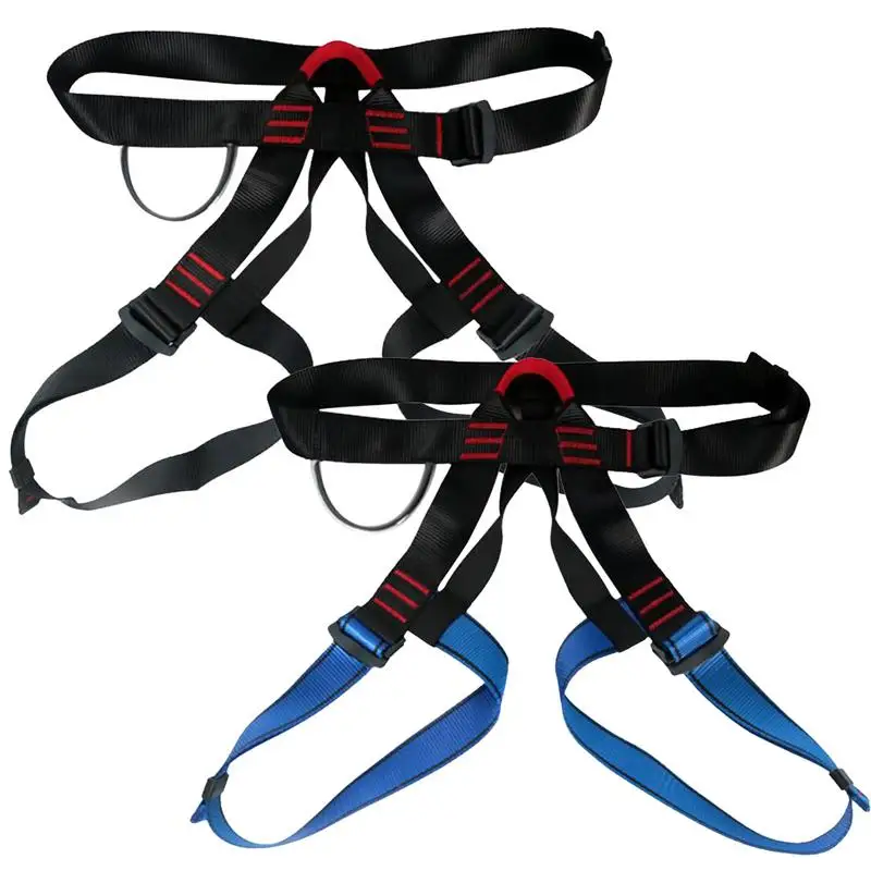 

Climbing Harness Half Body Belt Rock Tree Climbing Harness Thickened Polyester Webbing Men Women Comfortable Outdoor Gear For