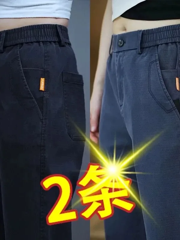 

Мужские повседневные брюки прямого кроя, устойчивые к сминанию, с множеством карманов, износостойкие, деловые, спортивные, длинные, для весны и осени