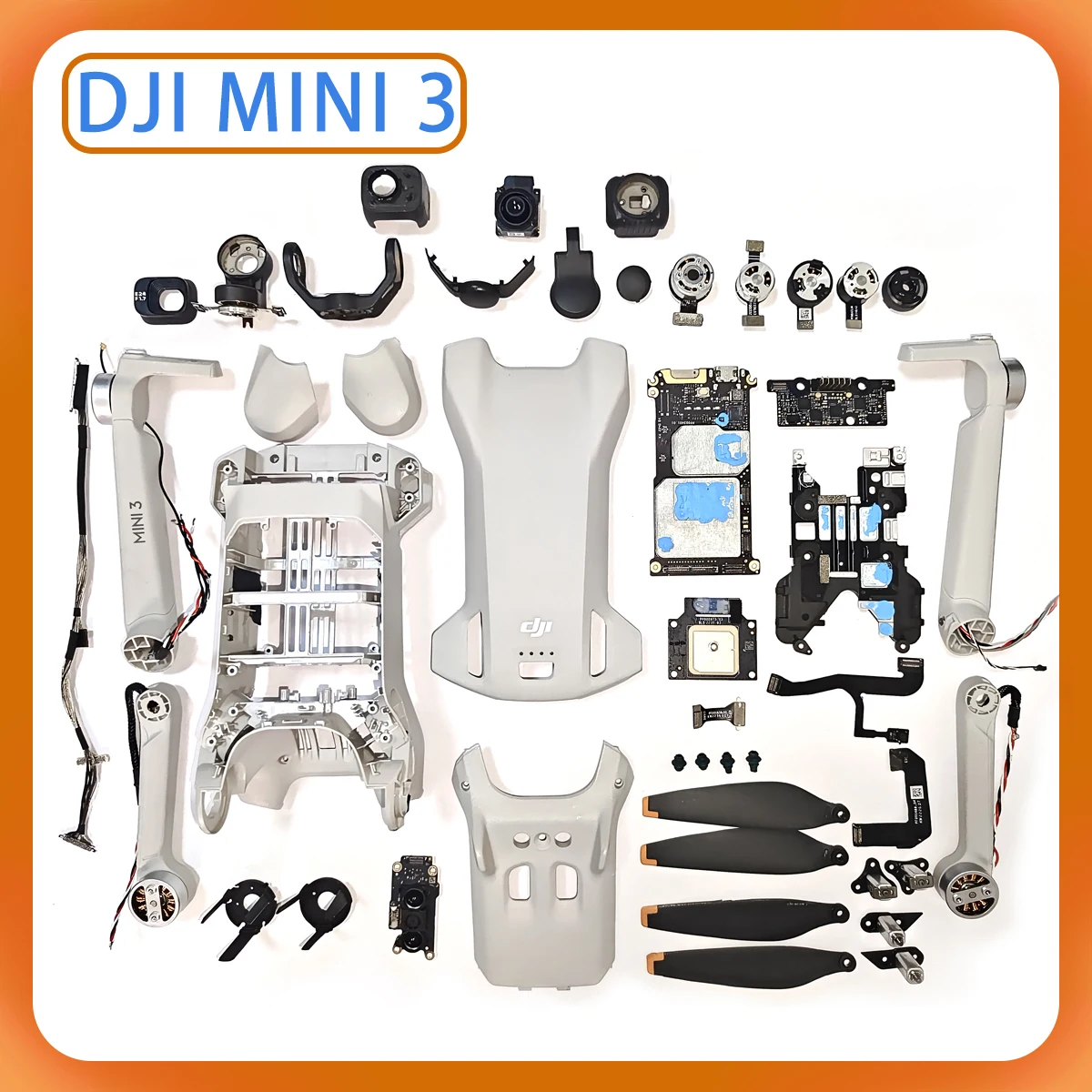 For DJI Mini 3 Shell Engine Motor Arm Gimbal Motor Yaw Motor GPS ESC , Propellers, Body Accessories, Tested in good condition