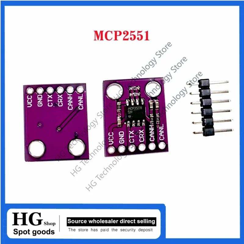 

5PCS/Lot MCP2551 high-speed CAN Communication Protocol Controller Bus Interface Module