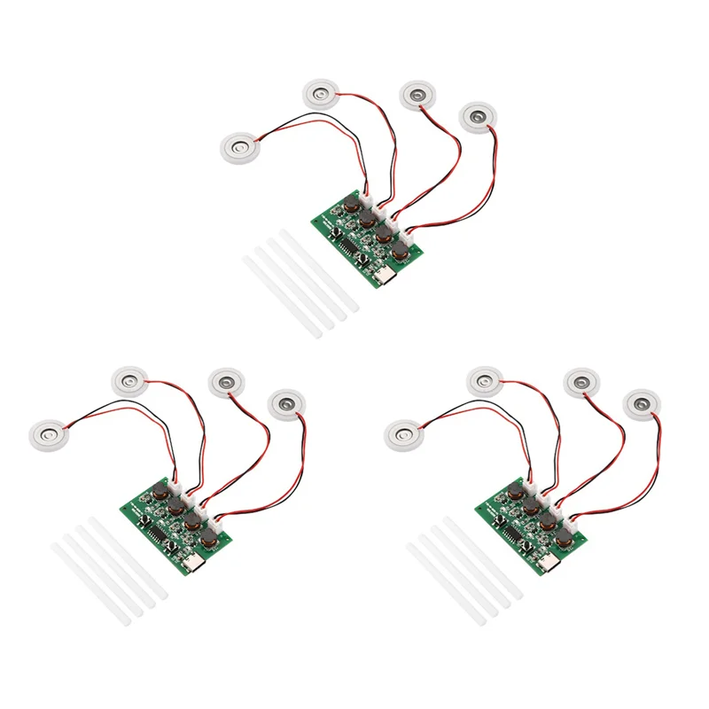 SQPP-3X DC5V Type-C Мини-увлажнитель DIY Наборы Туманообразователь и печатная плата драйвера 4, пленка для распыления тумана, лист распылителя