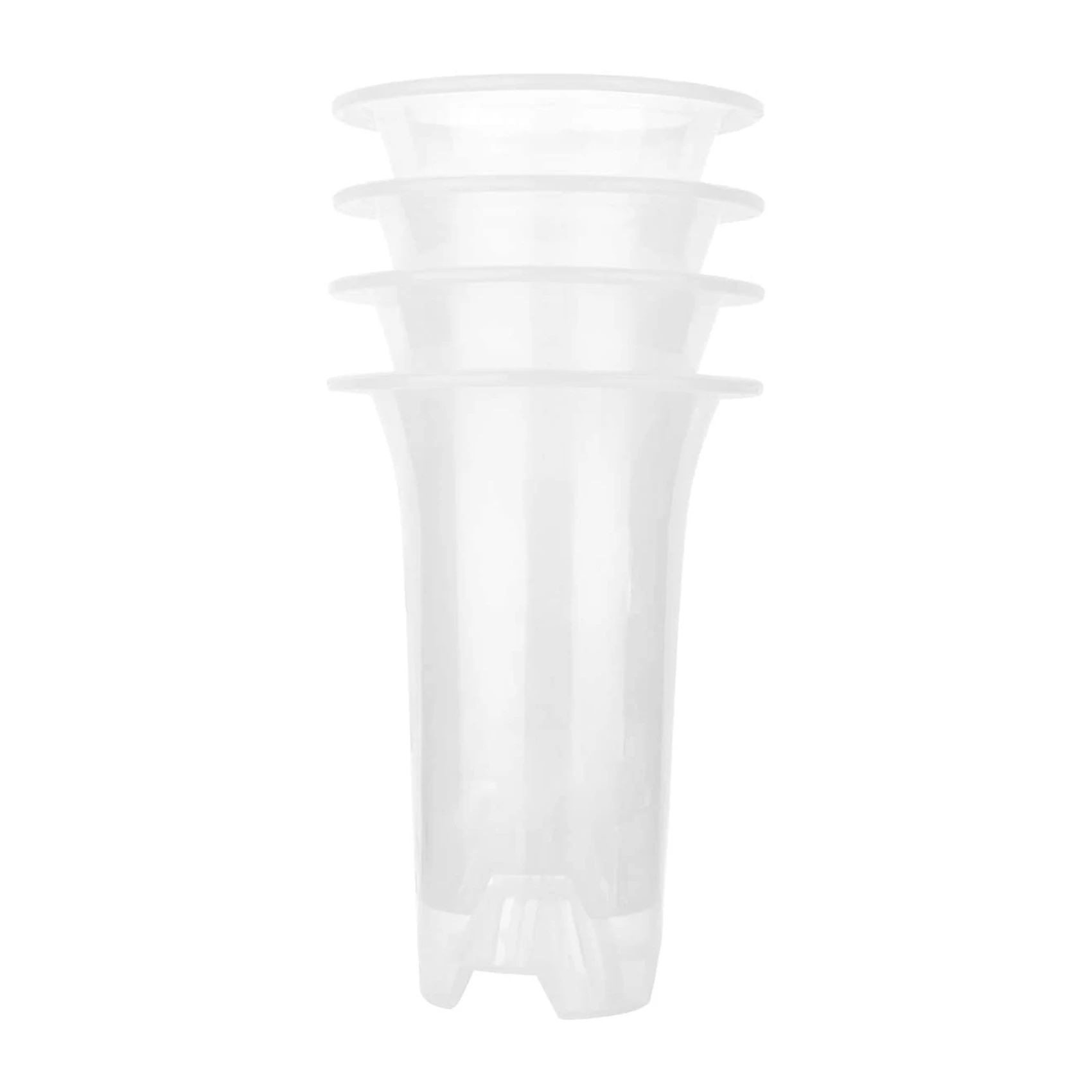 

-WSFS 5 дюймов 16 шт. прозрачный цветочный горшок пластиковый горшок для орхидей с отверстиями высокие горшки для растений для украшения домашнего цветочного магазина