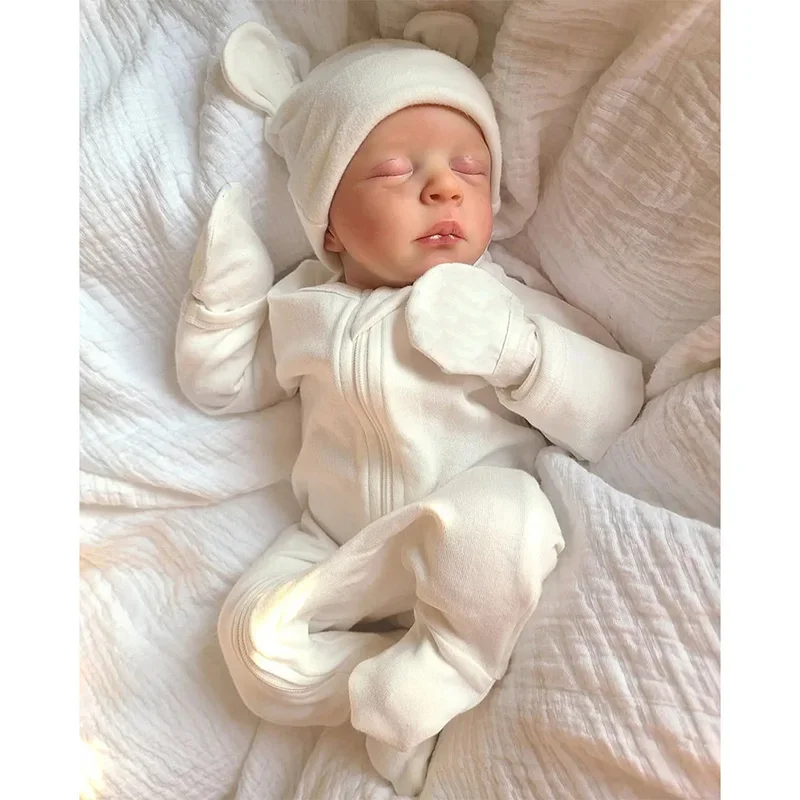 

50CM Newborn Finished Reborn Baby Doll Jude with 3D Painted Skin High Quality Already Painted Hair Handmade DIY Newborn Toy