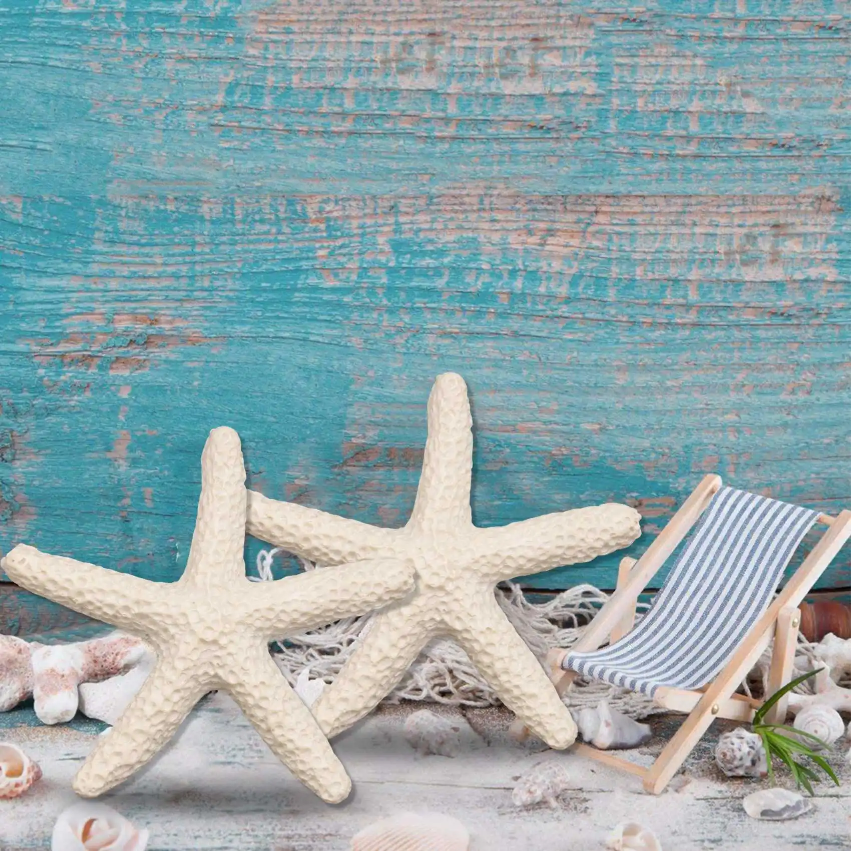 Estrella de mar de lápiz blanco cremoso para decoración de bodas, decoración del hogar y proyecto de manualidades, 15 piezas