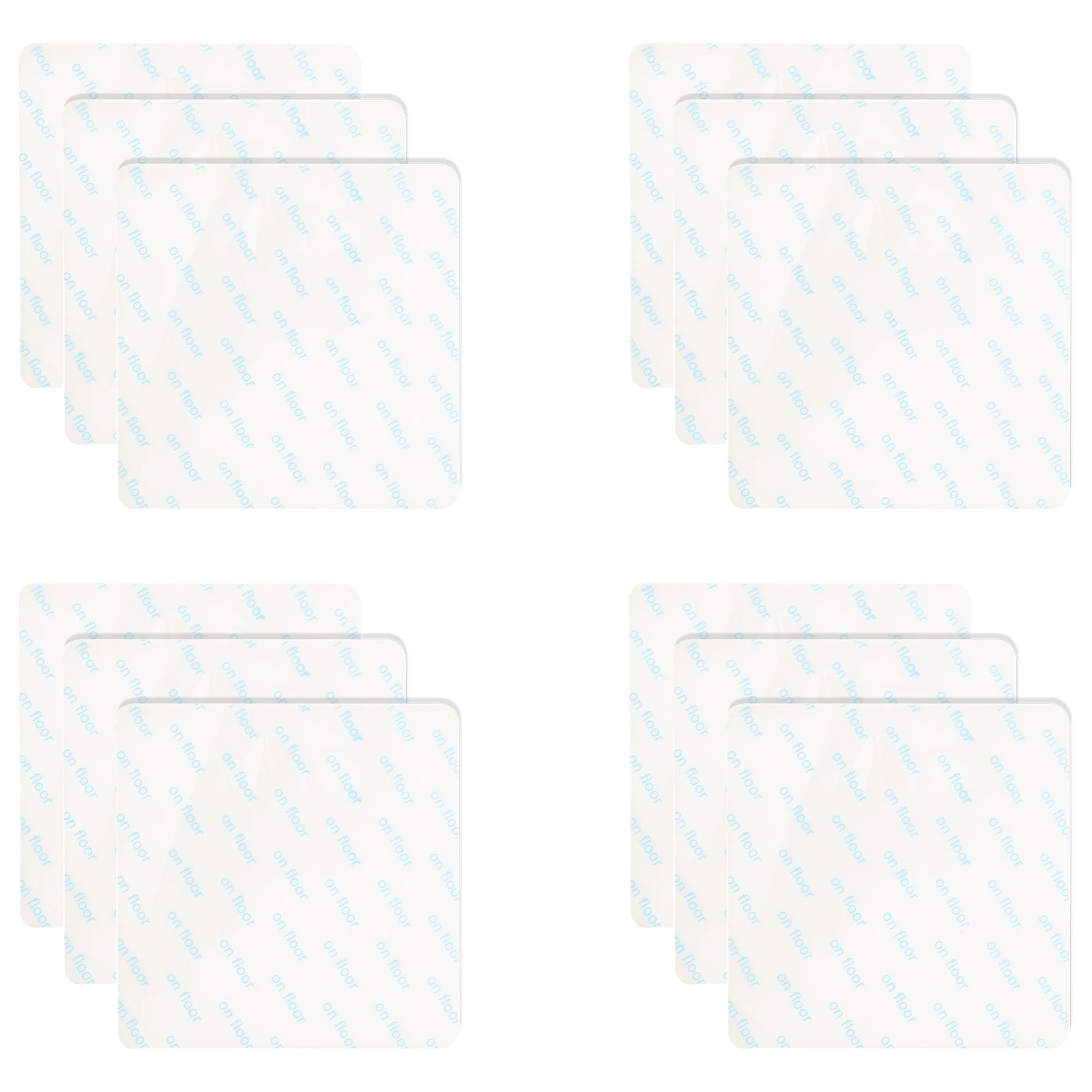 12 قطعة شريط السجاد لسجاد المنطقة فوق السجاد شارات تثبيت غير قابلة للانزلاق تمنع الشباك الانزلاق على أرضية الرخام الصفائح الصلبة