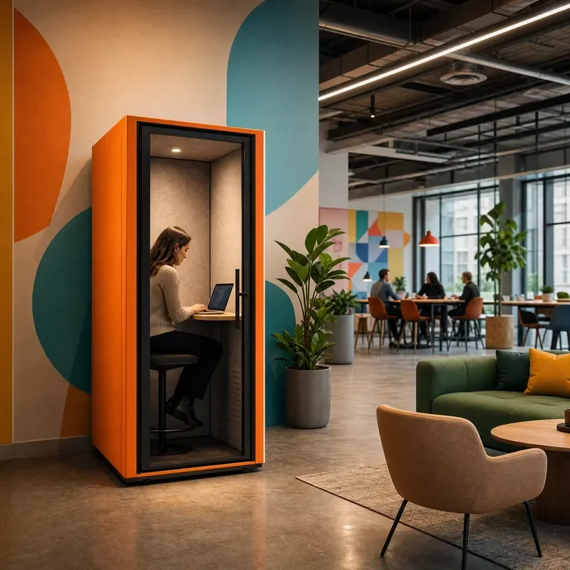 for Industrial Soundproof Room Noise Reduction Sound Insulation Cabin Silent Work Cabin Suitable for Office Meetings and