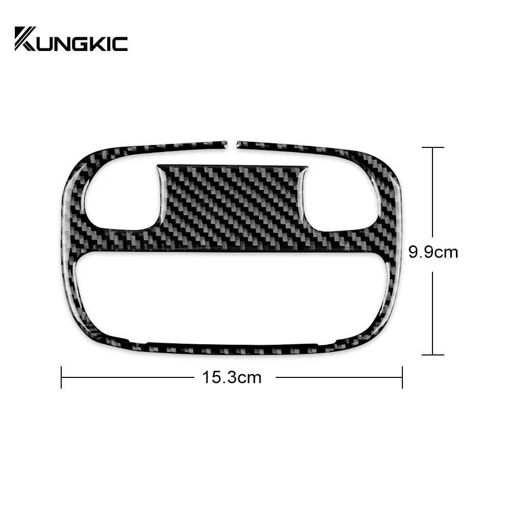 Real Carbon Fiber For Subaru Impreza 2009 2010 2011 Car Front Overhead Console Reading Light Frame Trim Interior Accessories