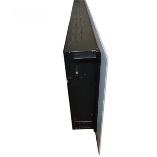 Simulation Wall-Mounted Remote Control Adjustable Flame Hot Sale Electric Fireplace Bar Restaurant Embedded Multi-color