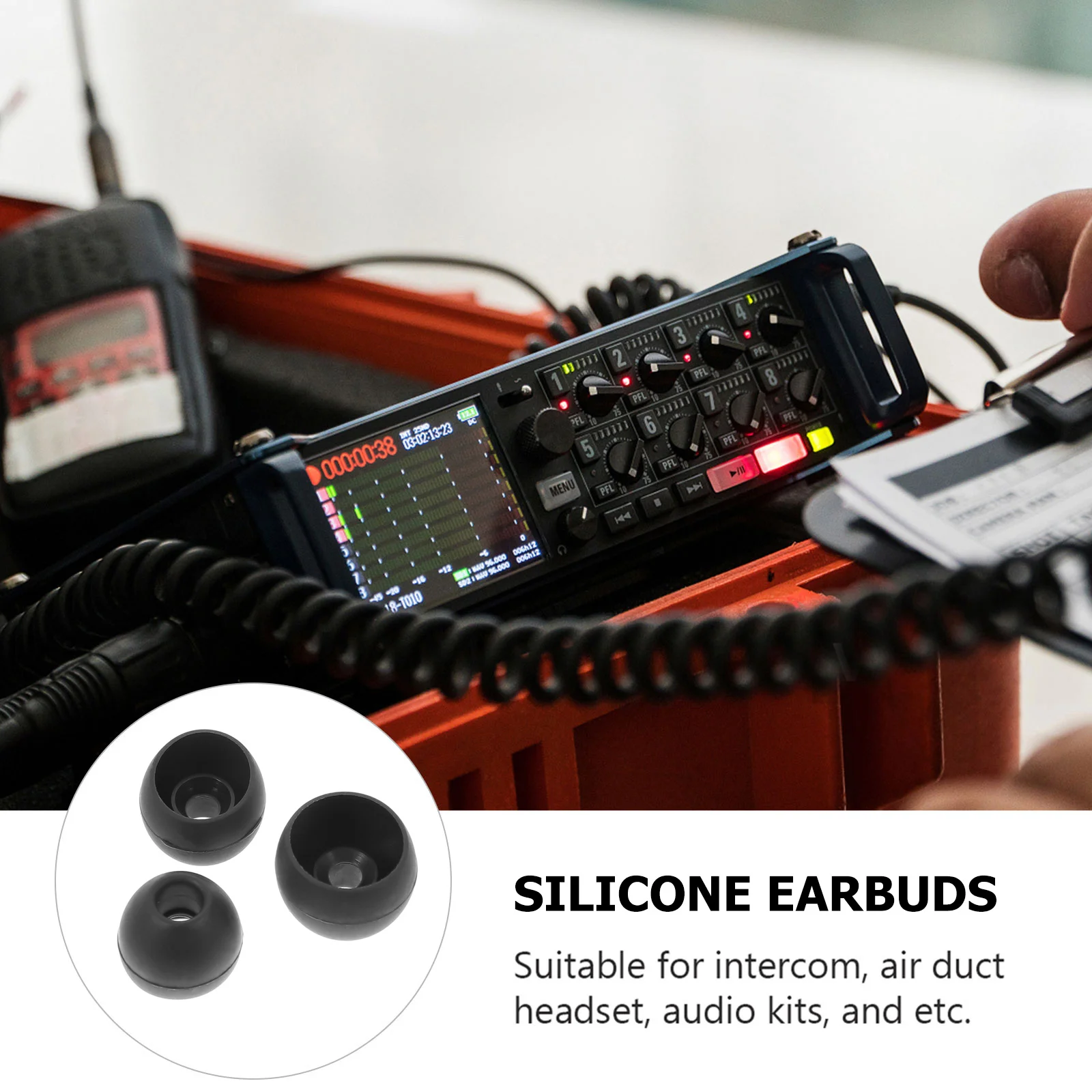 

36Pcs Silicone Earbuds Caps Comfortable Anti-Slip Earphone Accessories Noise Isolation Replacement Earbuds Tips for Daily Use