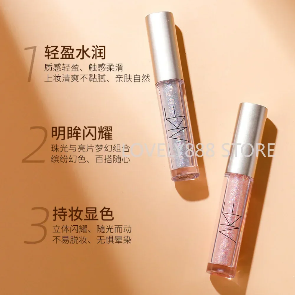 AKF Shimme EyeShadow Diamond Eyeshadow Liquid Pearly ShimmerGlitter Eye Shadow Długotrwałe wodoodporne koreańskie kosmetyki do makijażu
