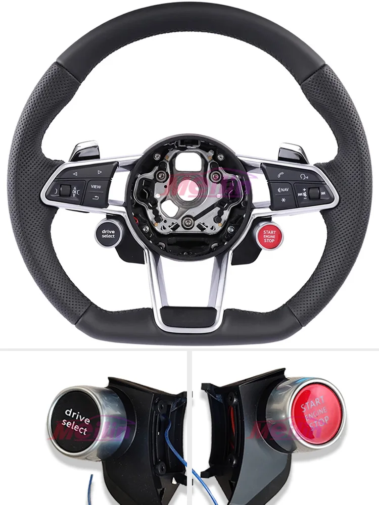 Boutons pour Audi R8, Q5L, A4, TT C8, démarrage/fin en un clic, accessoires de volant, pièces automobiles