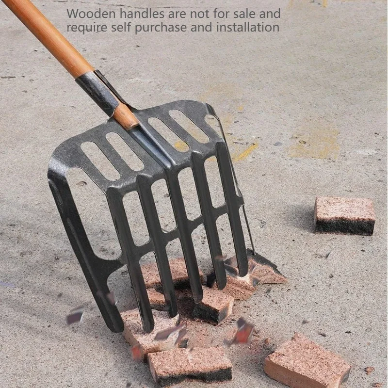 Hollow Shovels Manganese Steel Drain Spade Head Professional Portable Grain Shovels Household Multipurpose Farm Equipments