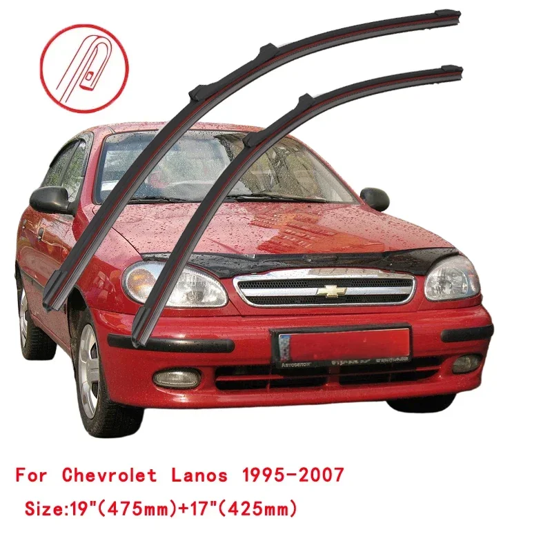 For Chevrolet Daewoo Lanos Sens 1995-2007 Car Windshield Wiper Blade Front Windscreen Brushes Washer Accessories Window Cleaning