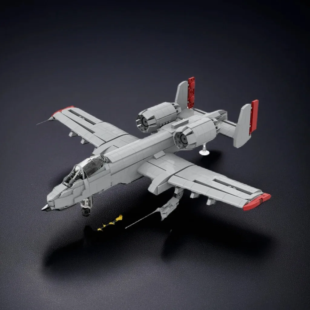 

2468 шт. A-10 Warthog Attack Airaft Military Jet Custom MOC Creation Строительные блоки Игрушки в подарок