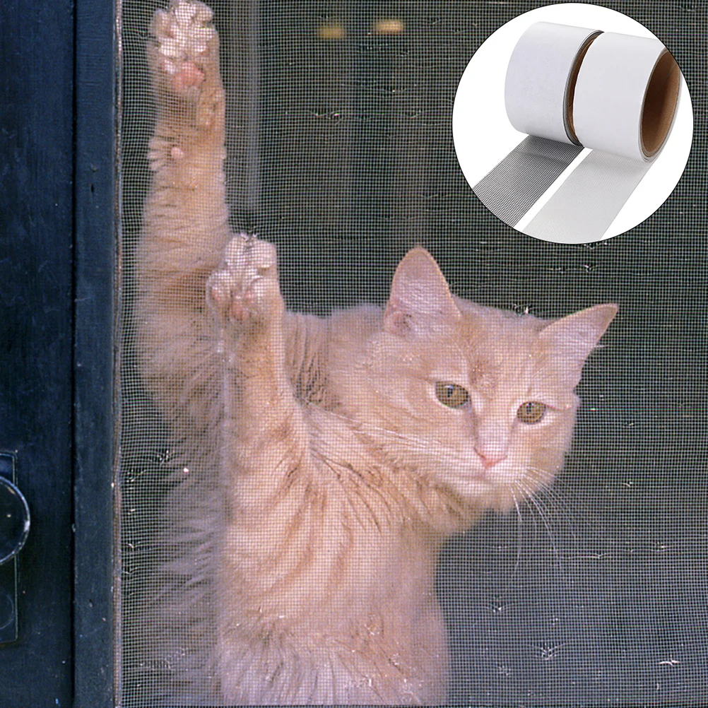 

1 Roll Window Mesh Tape Repair Subsidy Net Door Fix Patch Strong Sticky Easy Cut to Size for Home Insect Barrier Solution