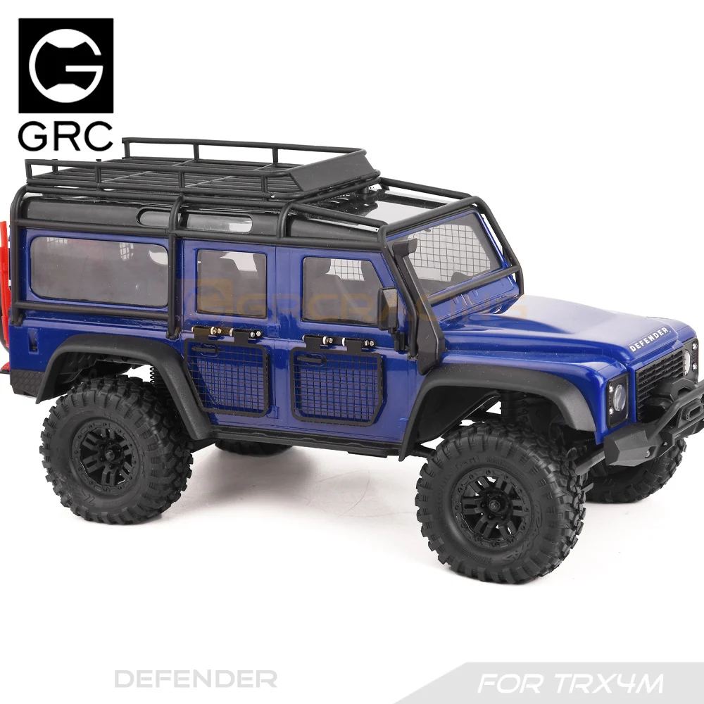 Grc Edelstahl reversibles Fensters chutz gitter für Traxxas 1/18 trx4m Defender Upgrade Option Teile # g178ys/b