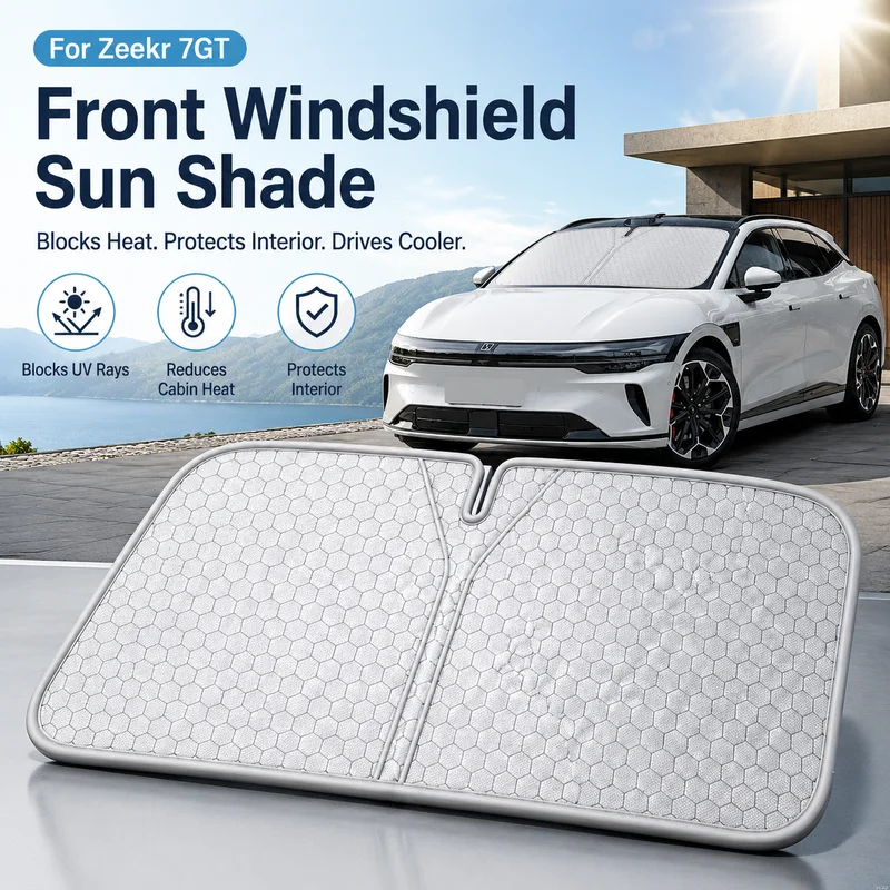 For Zeekr 7GT Front Windshield Sun Shade, Car Window Sun Visor Cover for UV Protection and Heat Reduction