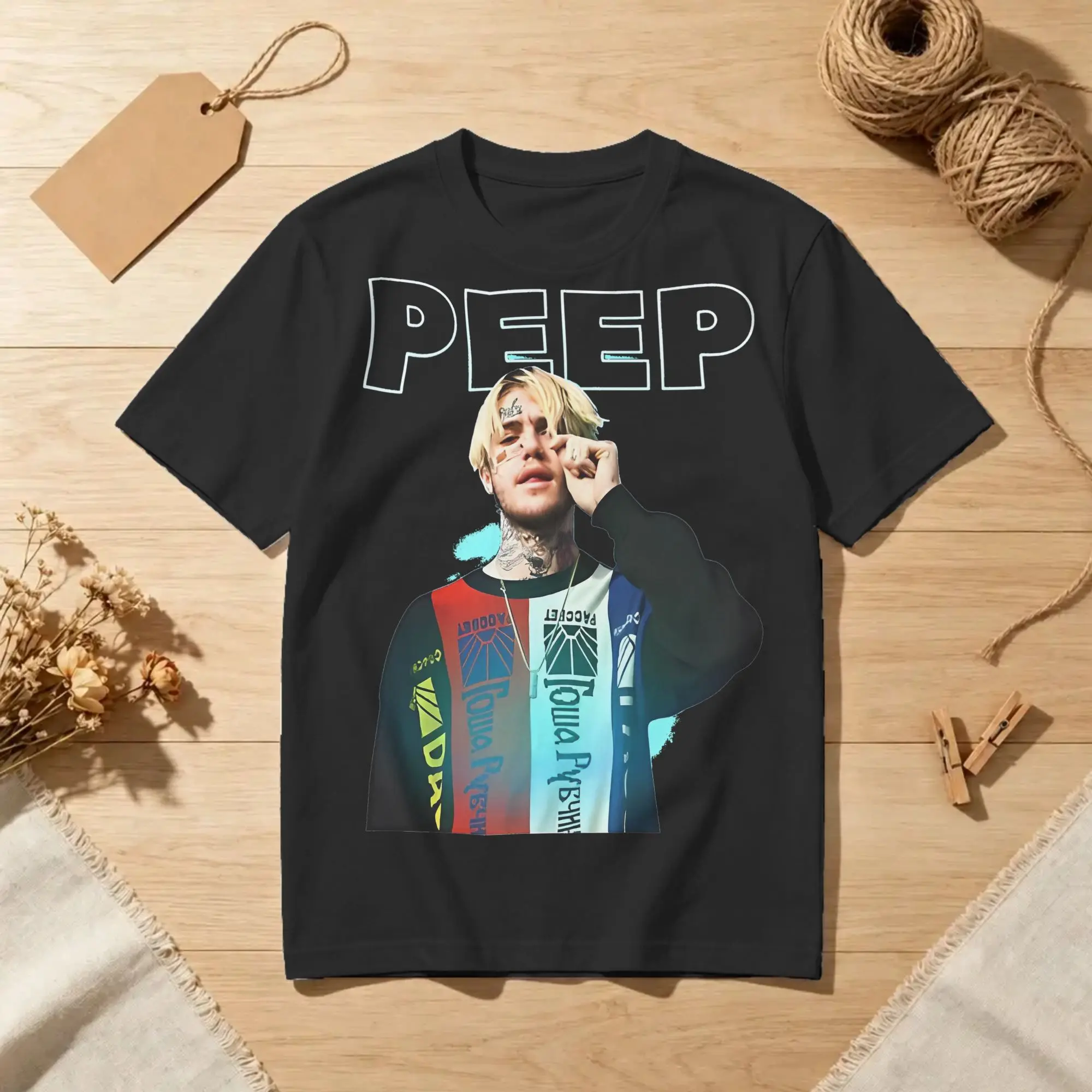Lil Peep Neon Peep T Shirts Men Women Cotton Vintage T-Shirt O Neck  Tees Short Sleeve Clothes Summer