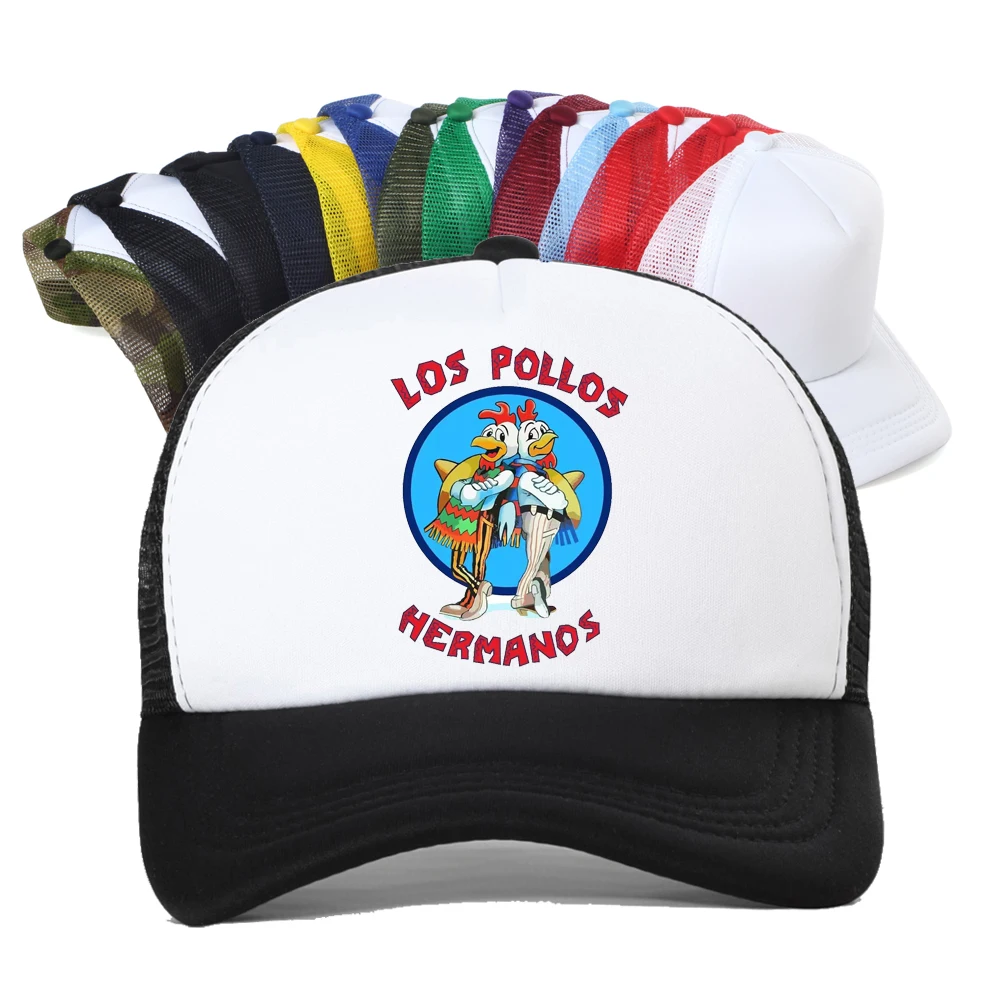 Funny Los Pollos Hermanos Breaking Bad Baseball Cap Men Women Adjustable Dad Hat Outdoor Breathable Trucker Hat
