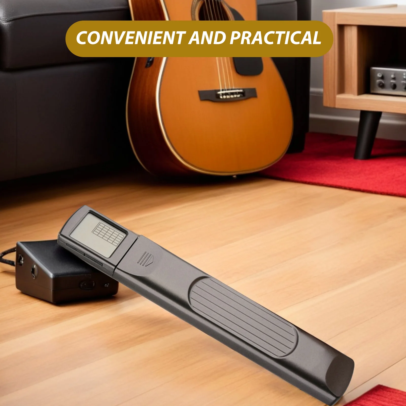 1 قطعة أوتار الغيتار المحمولة محاكاة قوي خفيفة الوزن جيب الغيتار المعونة مع وظيفة المسرع سهلة الحمل ل