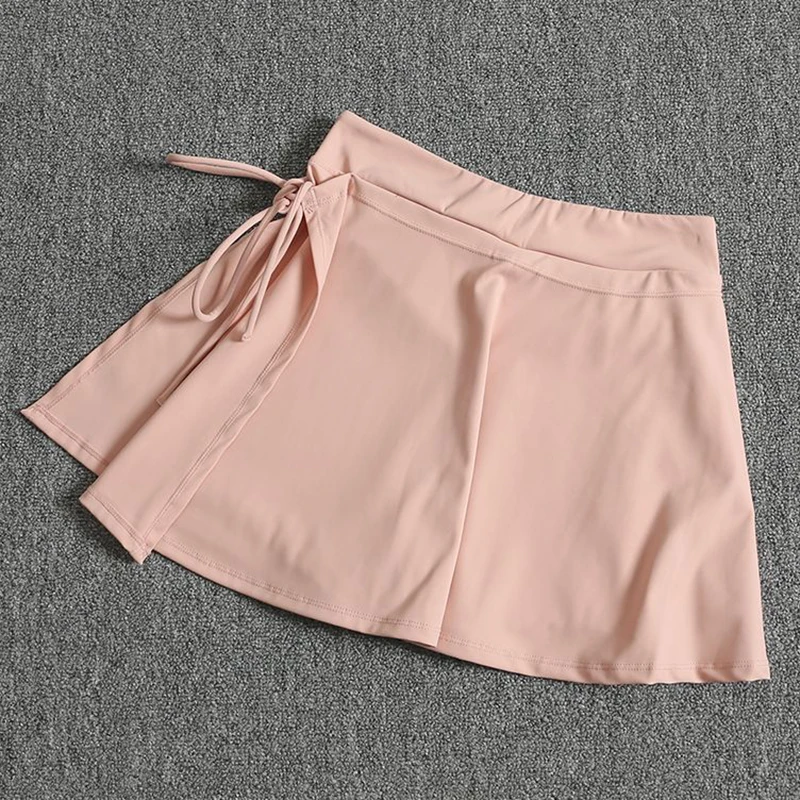 Rimocy Women Sports Tennis Fitness Short Skirts 2024 Summer Quick Drying Lace Up Yoga Skirts Woman Mini Golf Sporting Skirts