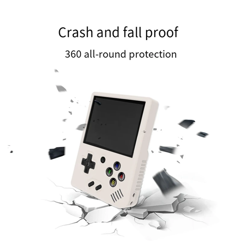 For MIYOO Mini Plus Game Console Protective Silicone Case Soft Cover Anti-Slip Sleeve With Lanyard Easy Install Easy To Use