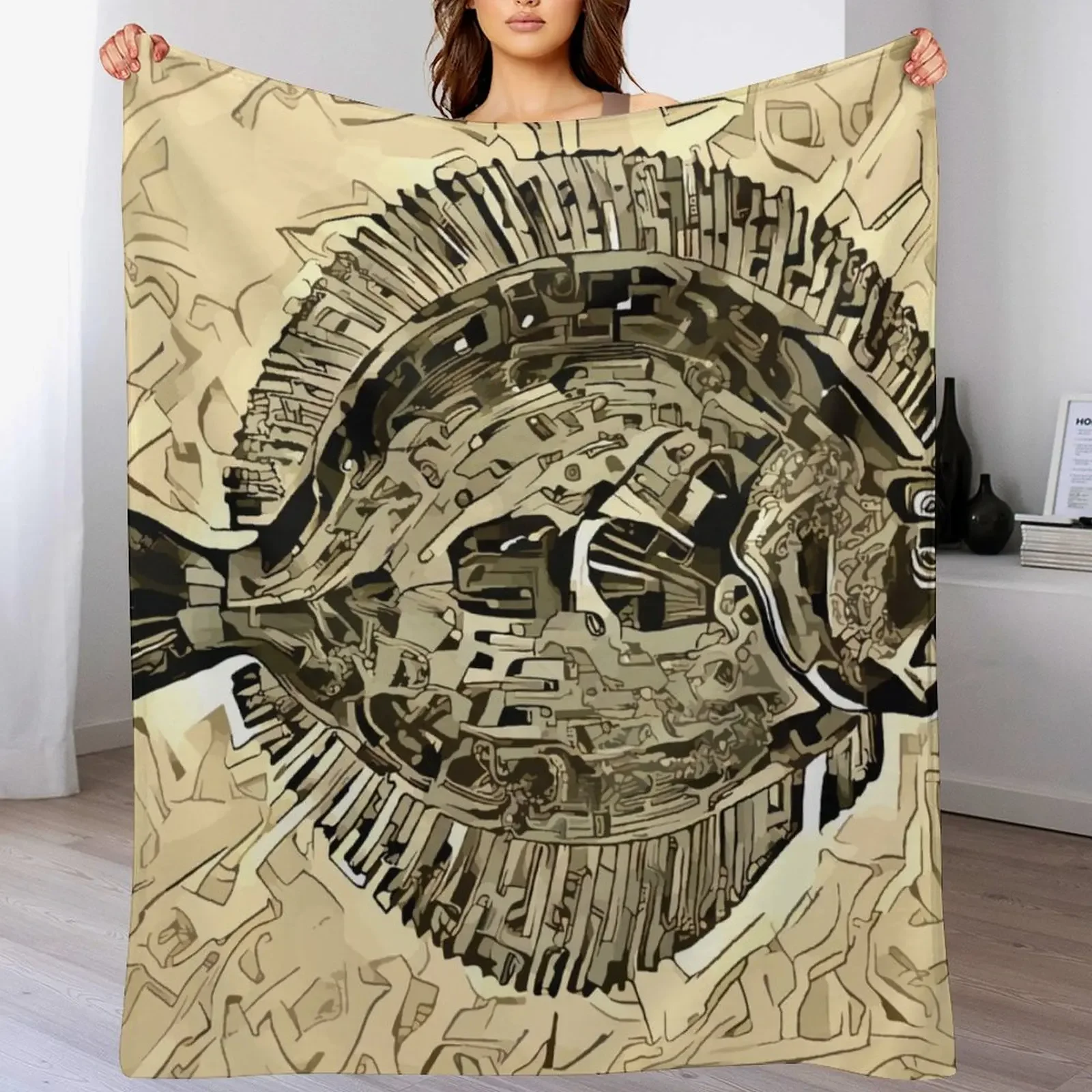 

Flounder - Digital 34 Throw Blanket Cozy Sofa Blanket for TV Watching Napping